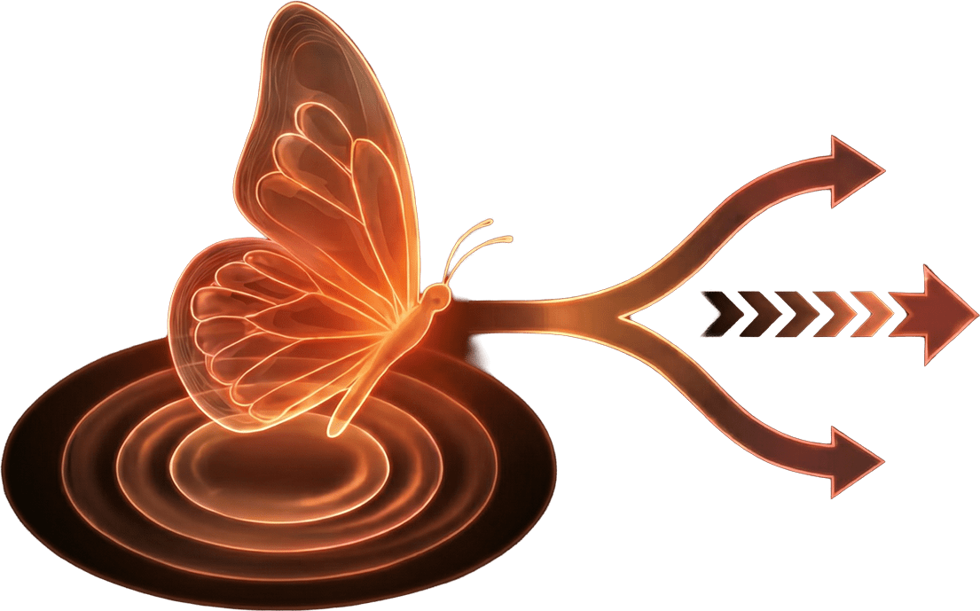 Butterfly effect illustration